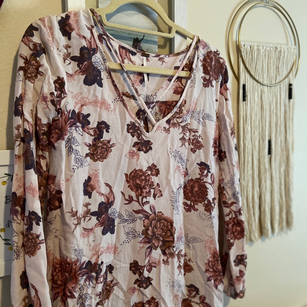Urban Outfitters long sleeve floral blouse.
